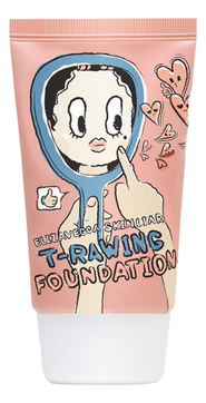 Тональный крем с легкой текстурой 9 тон Elizavecca Skin Liar T-Rawing Foundation SPF50+PA+++