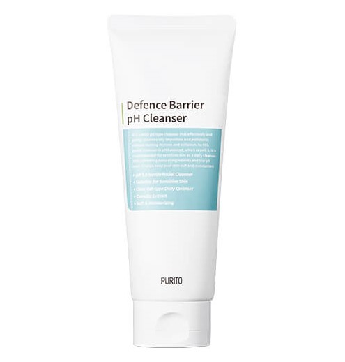 Слабокислотная гель-пенка для мягкого очищения кожи Purito Defence Barrier pH Cleanser