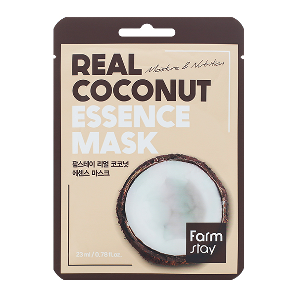 Маска для лица тканевая с экстрактом кокоса FarmStay Real Coconut Essence Mask