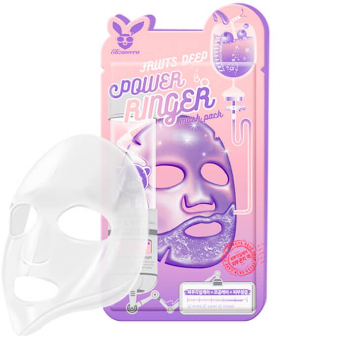 Фруктовая тканевая маска Elizavecca Fruits Deep Power Ringer Mask Pack 
