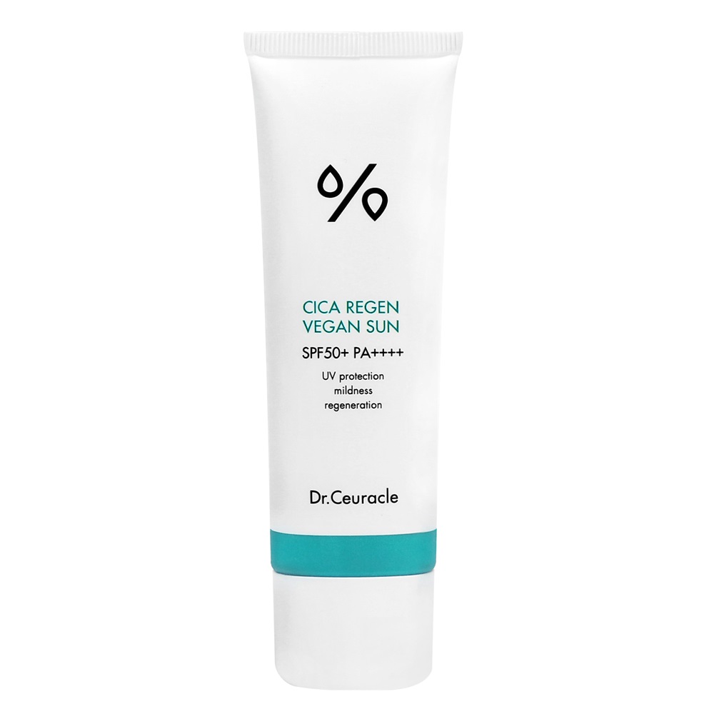 Солнцезащитный веганский крем с центеллой Dr.Ceuracle Cica Regen Vegan Sun SPF 50+ PA++++