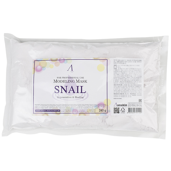 Альгинатная маска с муцином улитки Anskin Snail Modeling Mask