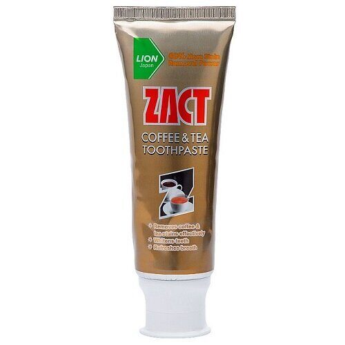 Зубная паста от кофейного налета Lion Zact Coffee & Tea Toothpaste