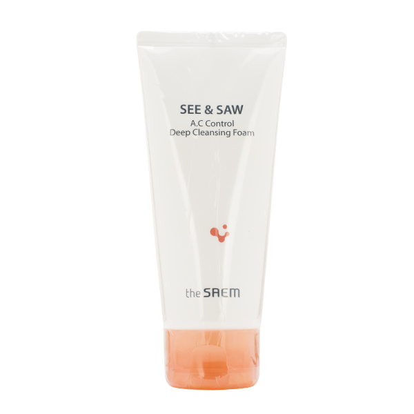 Пенка для проблемной и жирной кожи The Saem See & Saw A.C Control Deep Cleansing Foam