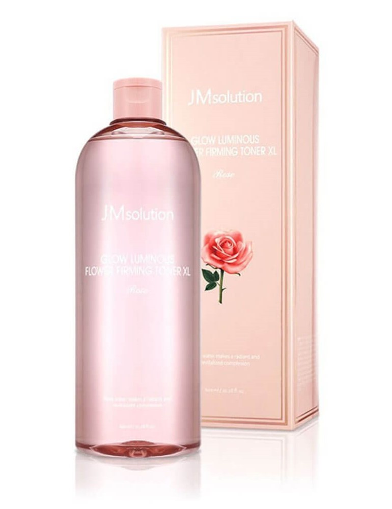 Тонер с экстрактом розы и комплексом пептидов JMsolution Glow Luminous Flower Firming Toner XL