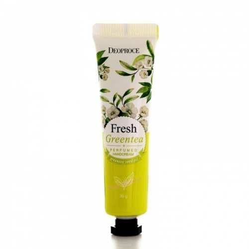 Крем для рук парфюмированный "Зеленый чай" Deoproce Fresh Greentea Perfumed Hand Cream