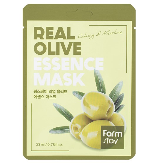 Маска для лица тканевая с оливой FarmStay Real Olive Essence Mask