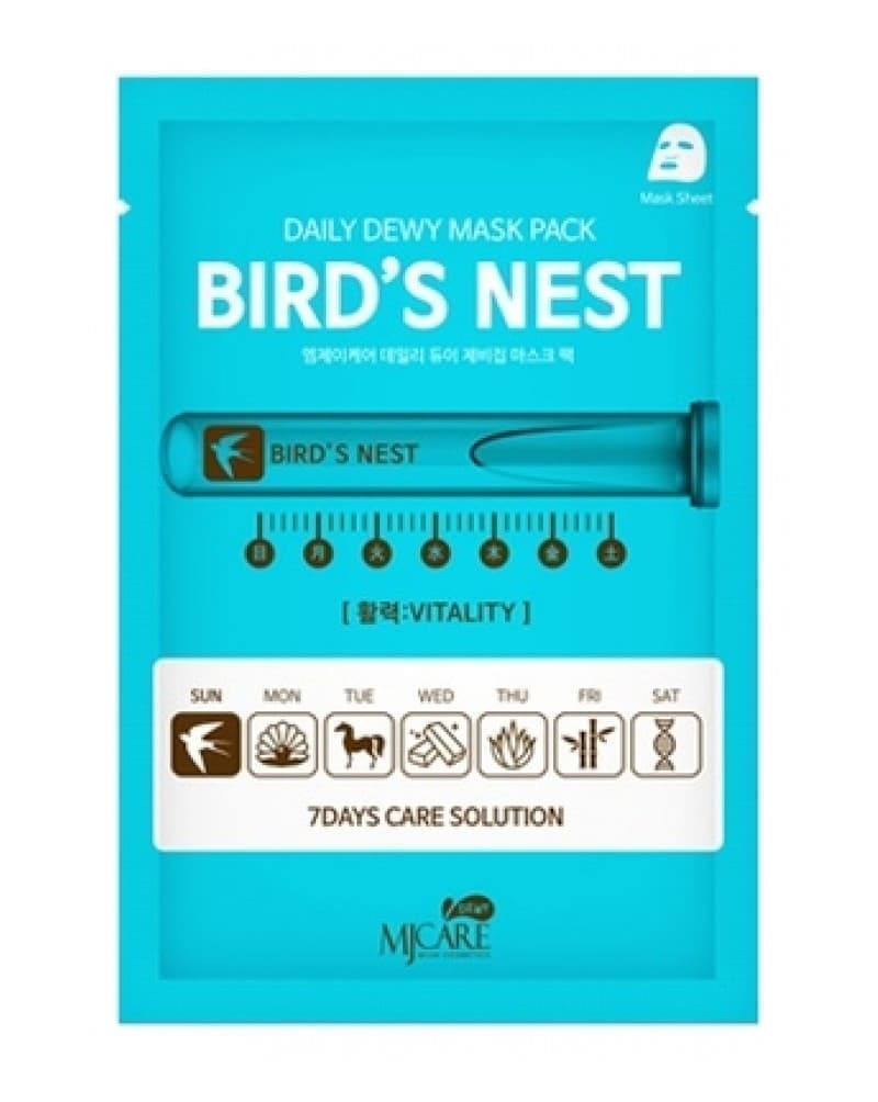 МЖ Daily Dewy Маска тканевая c экстрактом ласточкиного гнезда MJ CARE DAILY DEW MASK PACK BIRD'S NEST 25гр