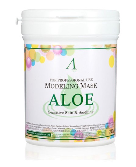 Маска альгинатная с экстрактом алоэ успокаивающая Anskin Aloe Modeling Mask