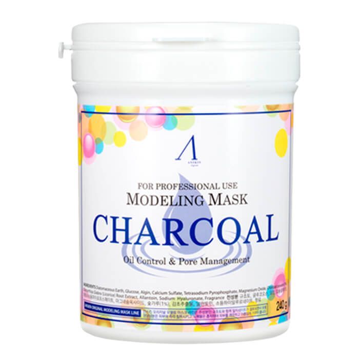 Альгинатная маска для кожи с расширенными порами Anskin Charcoal Modeling Mask