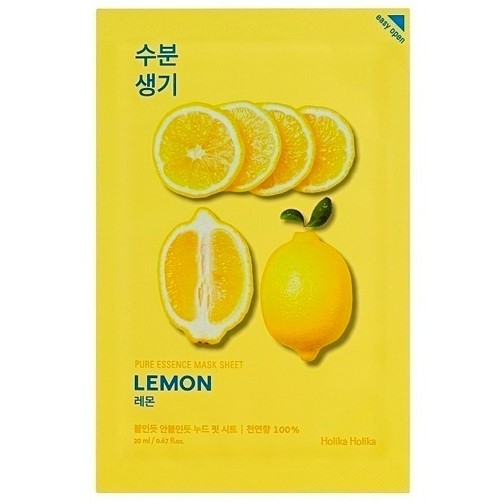 Тканевая маска с экстрактом лимона Holika Holika Pure Essence Mask Sheet Lemon 