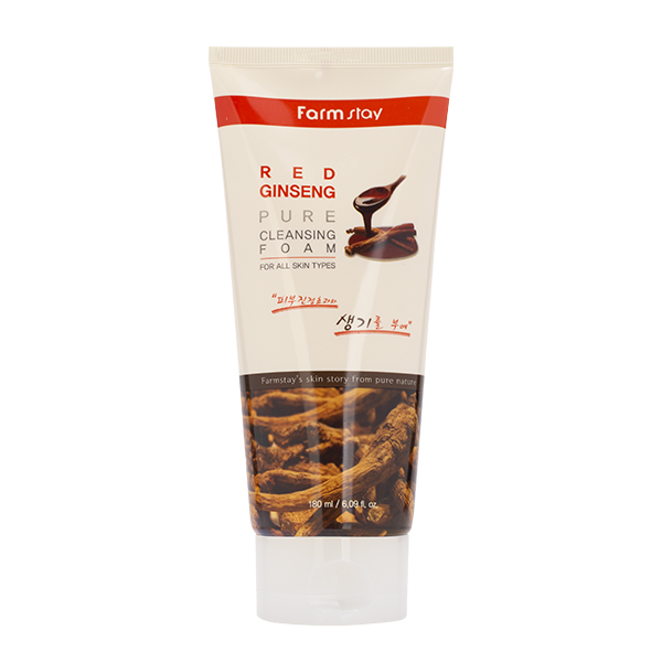 Пенка для умывания с женьшенем FarmStay FarmStay Red Ginseng Pure Cleansing Foam