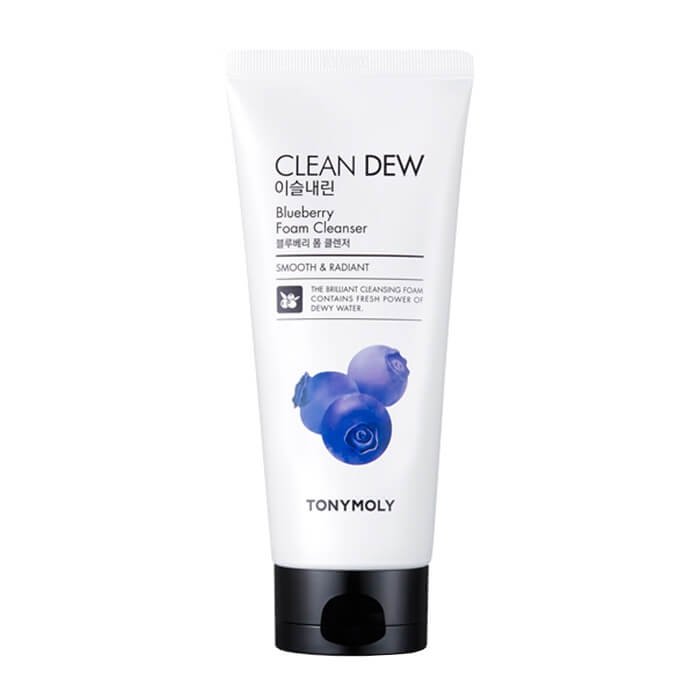 Пенка для умывания с экстрактом черники Tony Moly Clean Dew BlueBerry Foam Cleanser 