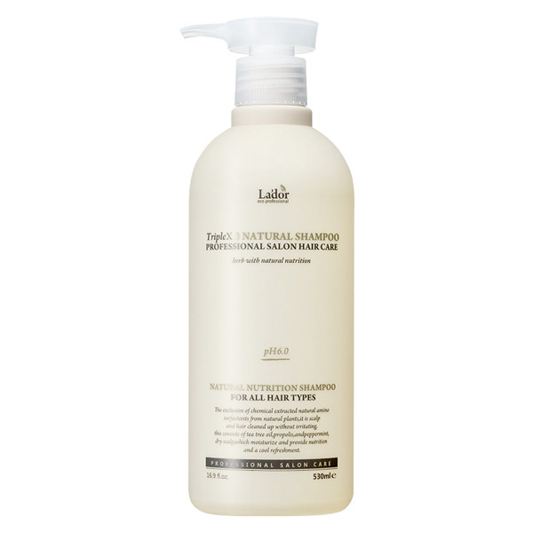 Органический шампунь с натуральными ингредиентами Lador Triplex Natural Shampoo