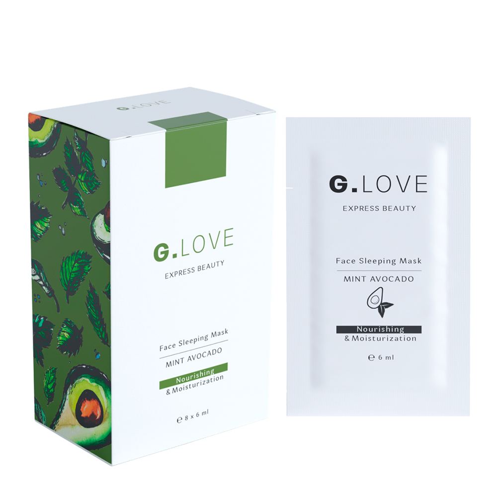Ночная маска с авокадо и мятой G.Love Face Sleeping Mask Mint Avocado 