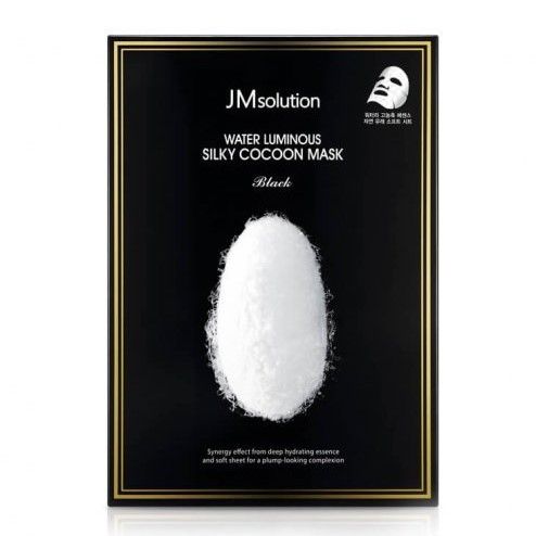 Маска для упругости кожи с протеинами шелка JMsolution Water Luminous Silky Cocoon Mask Black