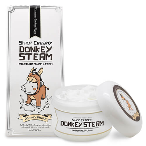 Крем для кожи молочный увлажняющий Elizavecca Silky Creamy Donkey Steam Moisture Milky Cream