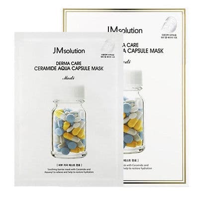 Восстанавливающая целлюлозная маска с керамидами JMSolution Derma Care Ceramide Aqua Capsule Mask