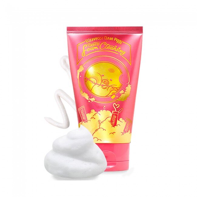 Пенка с экстрактами ягод Elizavecca Clean Piggy Pinkenergy Foam Cleansing