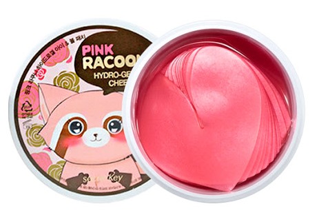 Гидрогелевые патчи для век и скул с розой Secret Key Pink Racoony Hydro-Gel Eye & Cheek Patch