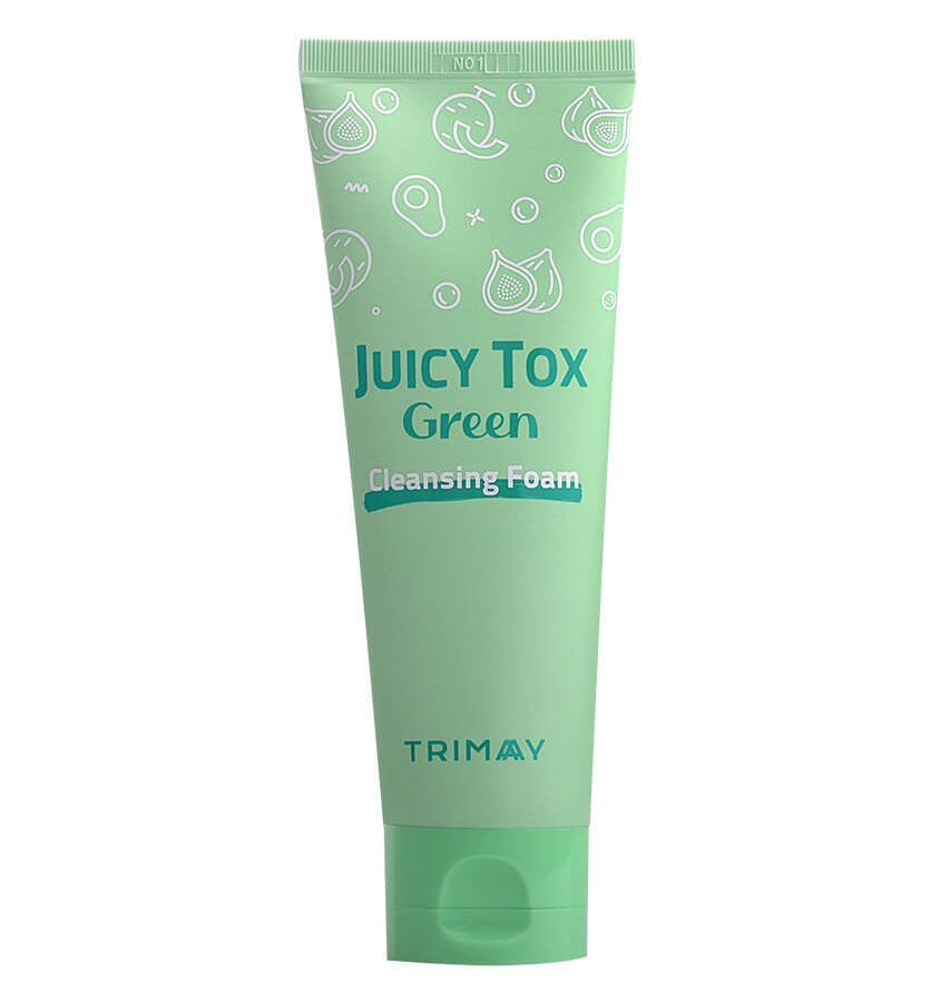 Пенка для умывания с экстрактами авокадо и яблока Trimay Juicy Tox Green Cleansing Foam