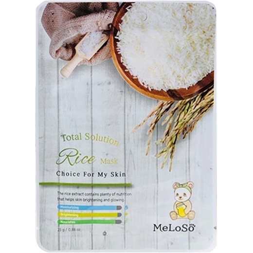 Тканевая маска с экстрактом риса Meloso Total Solution Rice Mask