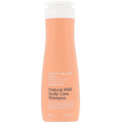 Шампунь для сухой и чувствительной кожи головы Look at Hair Loss Natural Mild Scalp Care Shampoo 