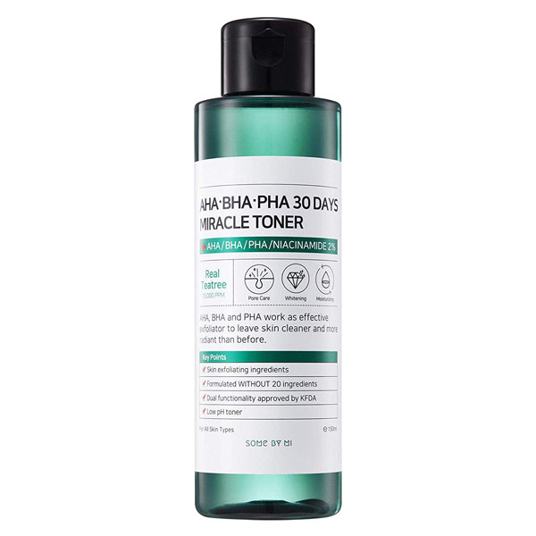 Тонер для проблемной кожи с комплексом кислот Some By Mi AHA-BHA-PHA 30 Days Miracle Toner